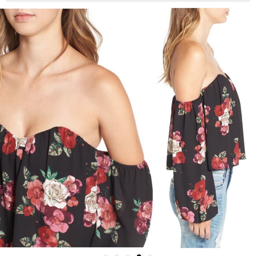 Off the shoulder bustiers crop top